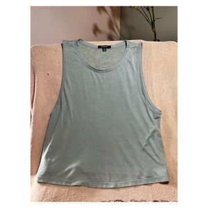 Green light crop top. Kinda see through